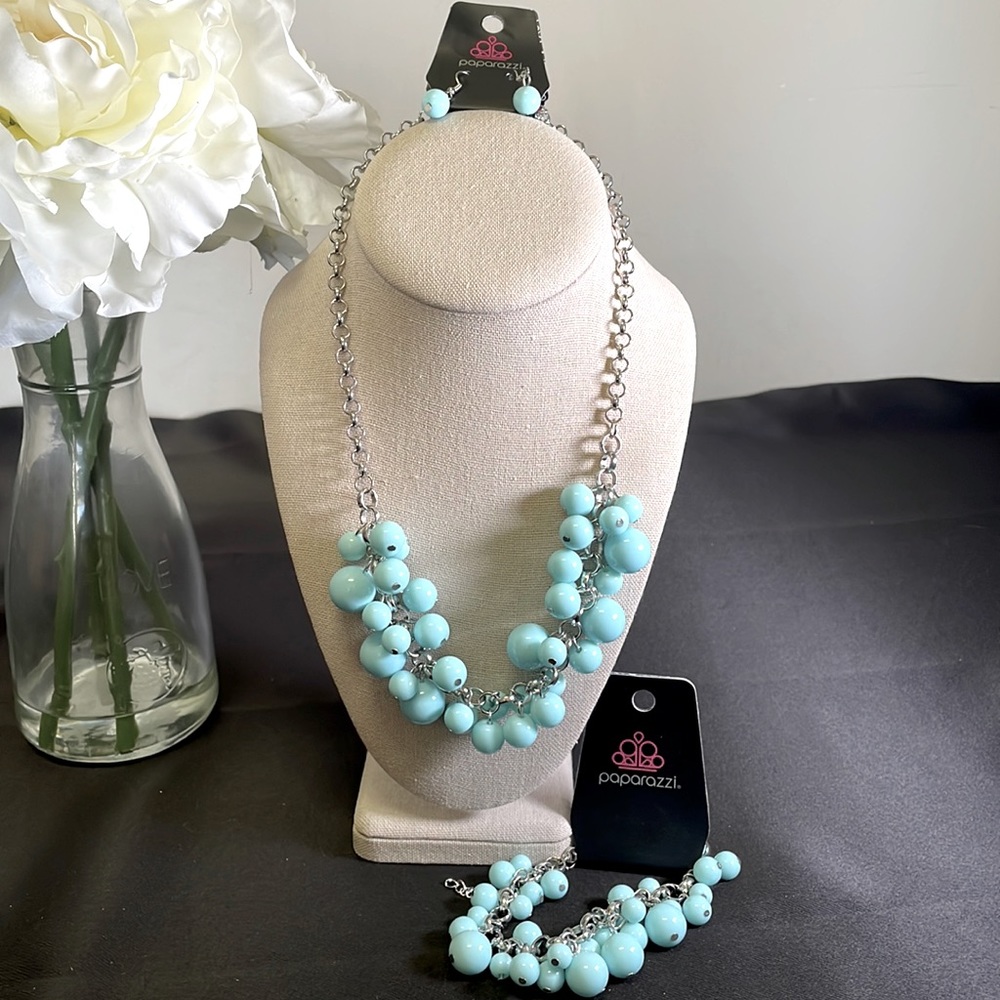 New Paparazzi 3 piece Baby Blue Set